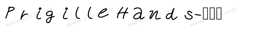 Prigille Hands字体转换